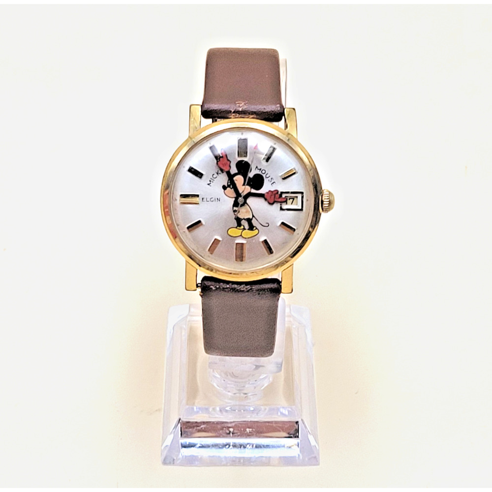 ELGIN DISNEY 60's Watch "Mickey Mouse" Collectible Manual Wind Vtg